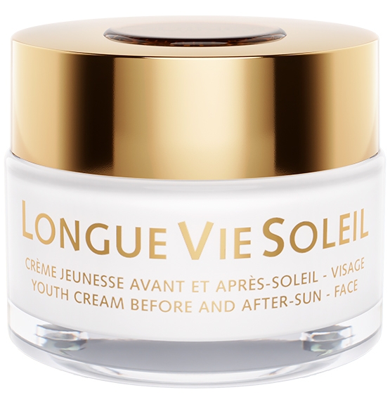 Longue Vie Soleil Visage Crème Jeunesse avant et Aprés Soleil Visage